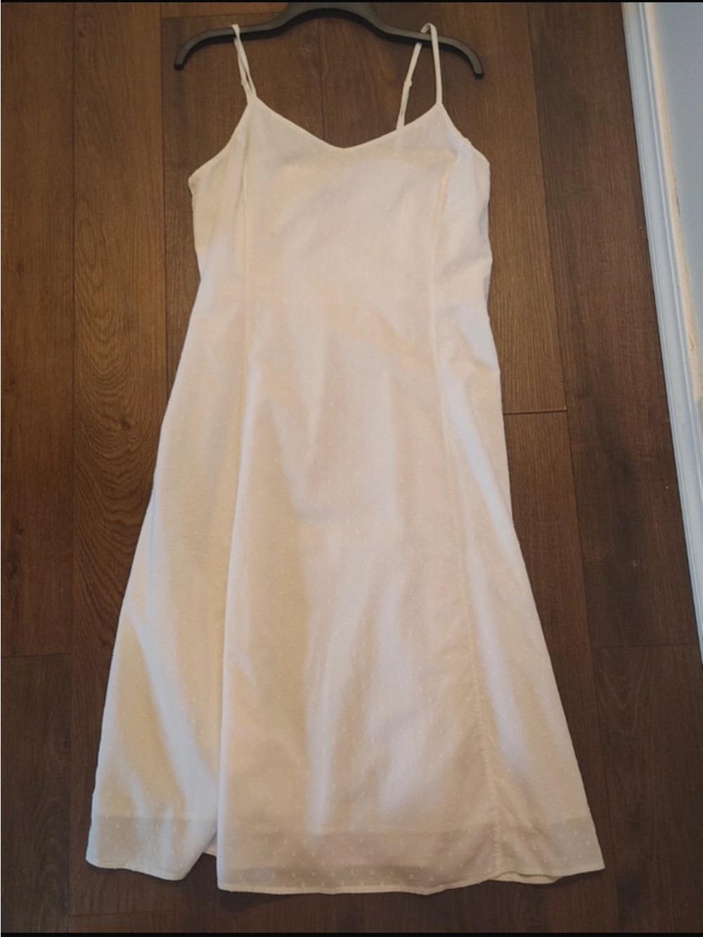Old Navy Cream Spaghetti-Strap Midi Dress